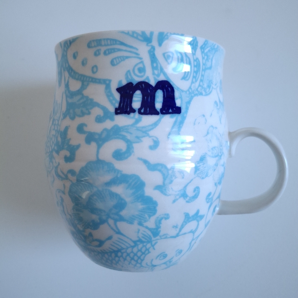 Anthropologie Homegrown "M" Monogram Mug